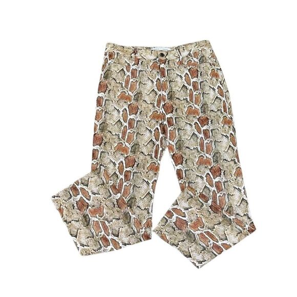 Proenza Schouler White Label Snake-Print Straight-Leg Trousers - Picture 4 of 8